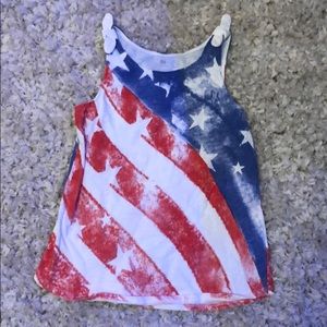 American flag kids tank top.